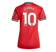 Manchester United Matheus Cunha #10 Koszulka Podstawowa damskie 2025-26 Krótki Rękaw